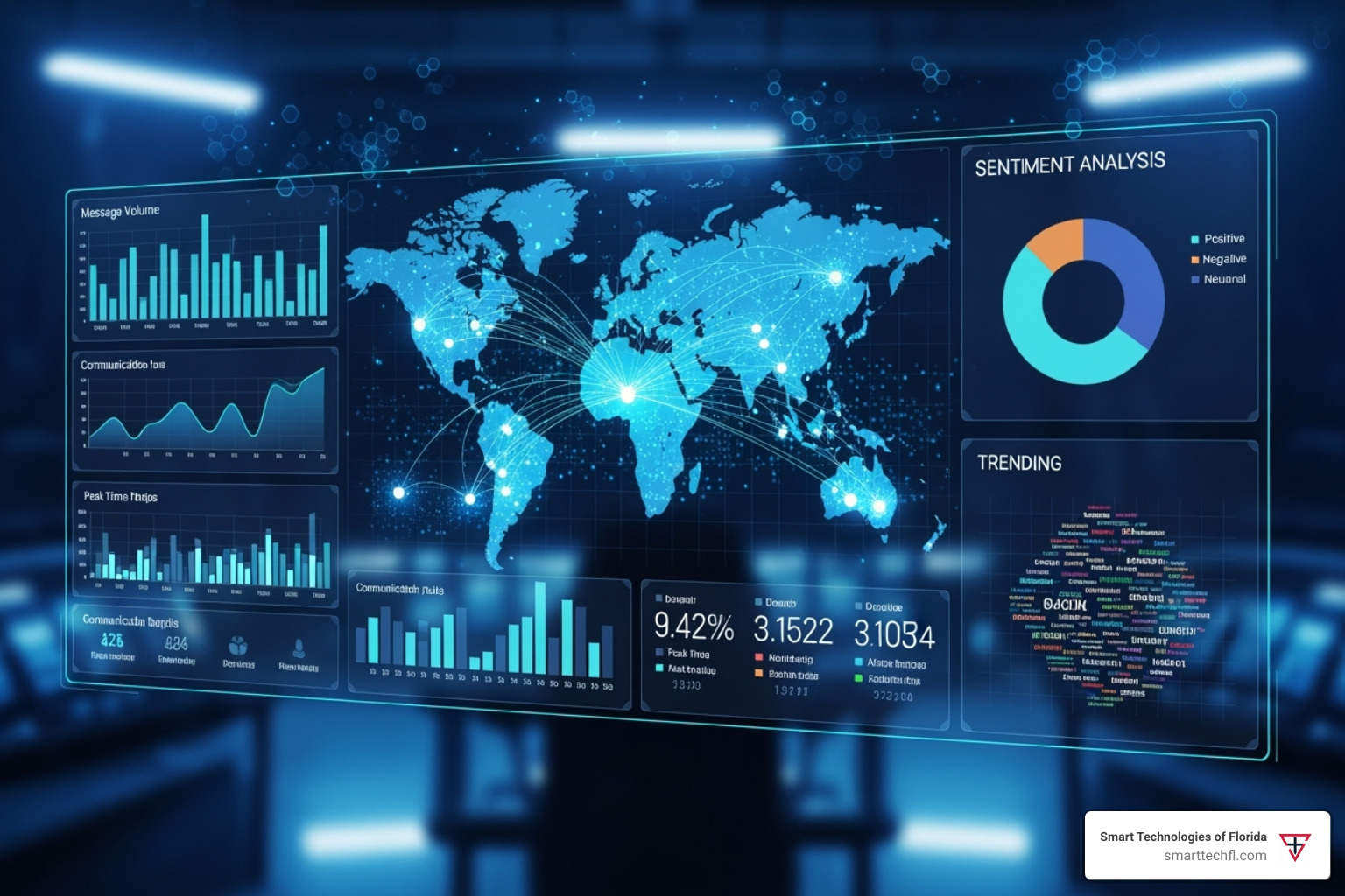 AI-driven communication insights interface - cloud based business communications solutions