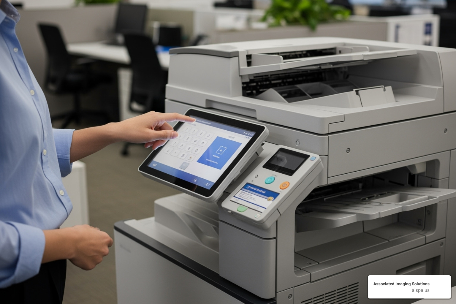 user authenticating at a copier - commercial copier