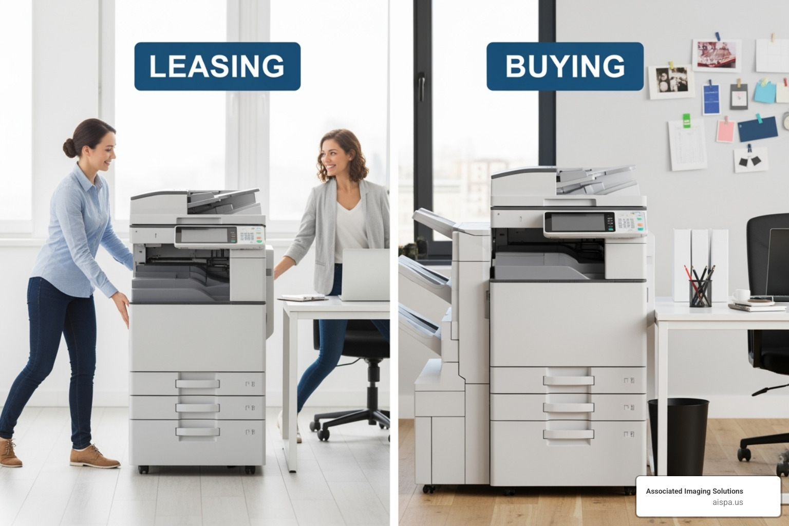 leasing vs buying copier - commercial copier