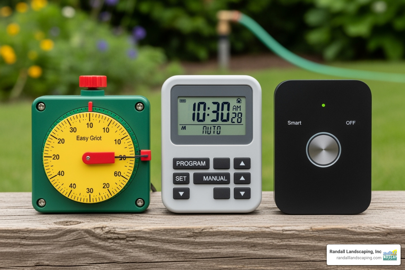three main types of garden irrigation system timers: mechanical, digital, and smart - garden irrigation system timer