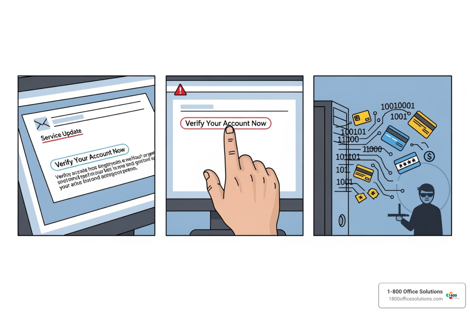 Image illustrating the anatomy of a phishing attack, showing how a malicious email can lead to data theft or system compromise - email security solutions Image illustrating the anatomy of a phishing attack, showing how a malicious email can lead to data theft or system compromise - email security solutions
