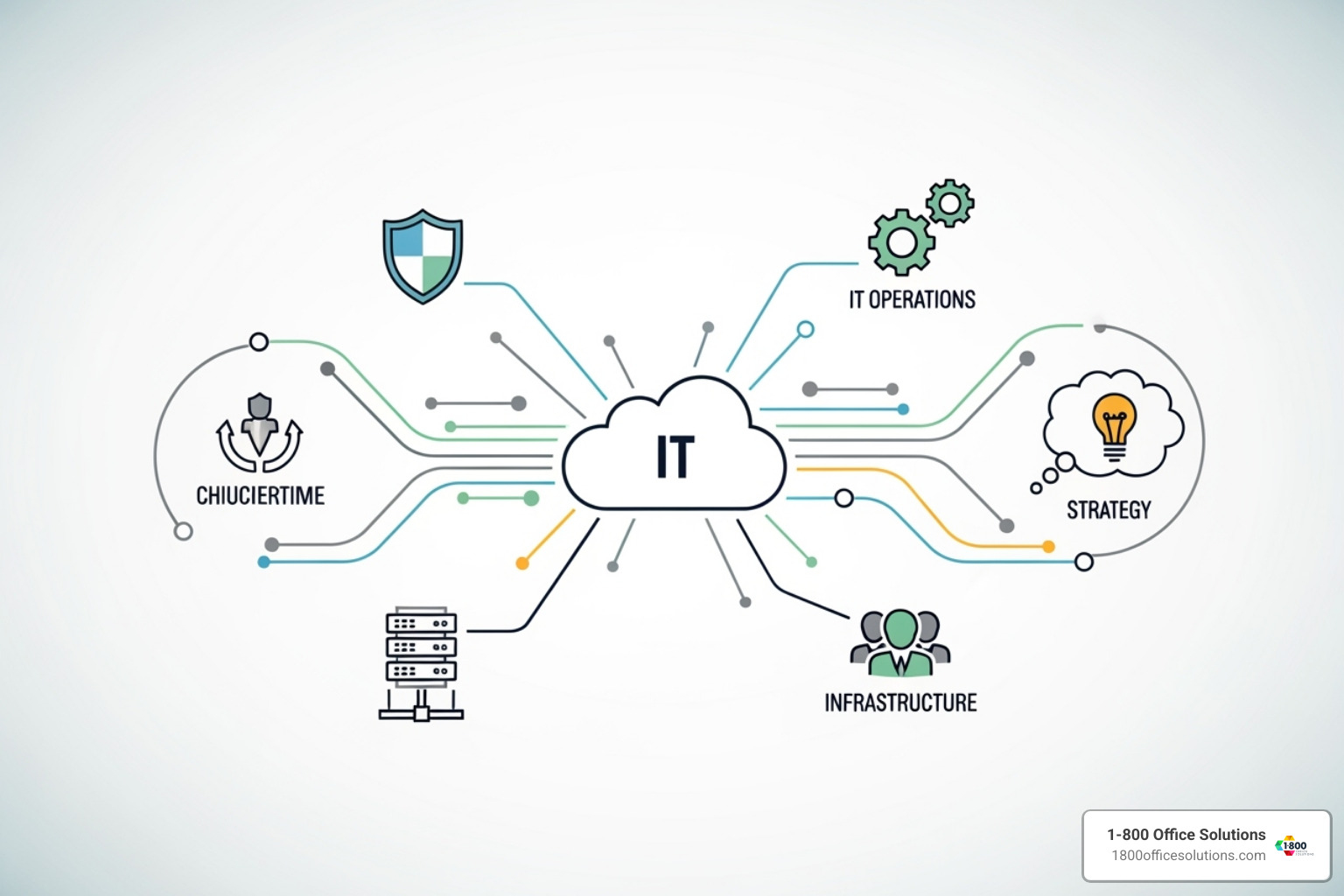 flowchart illustrating IT service categories - IT consulting Chicago