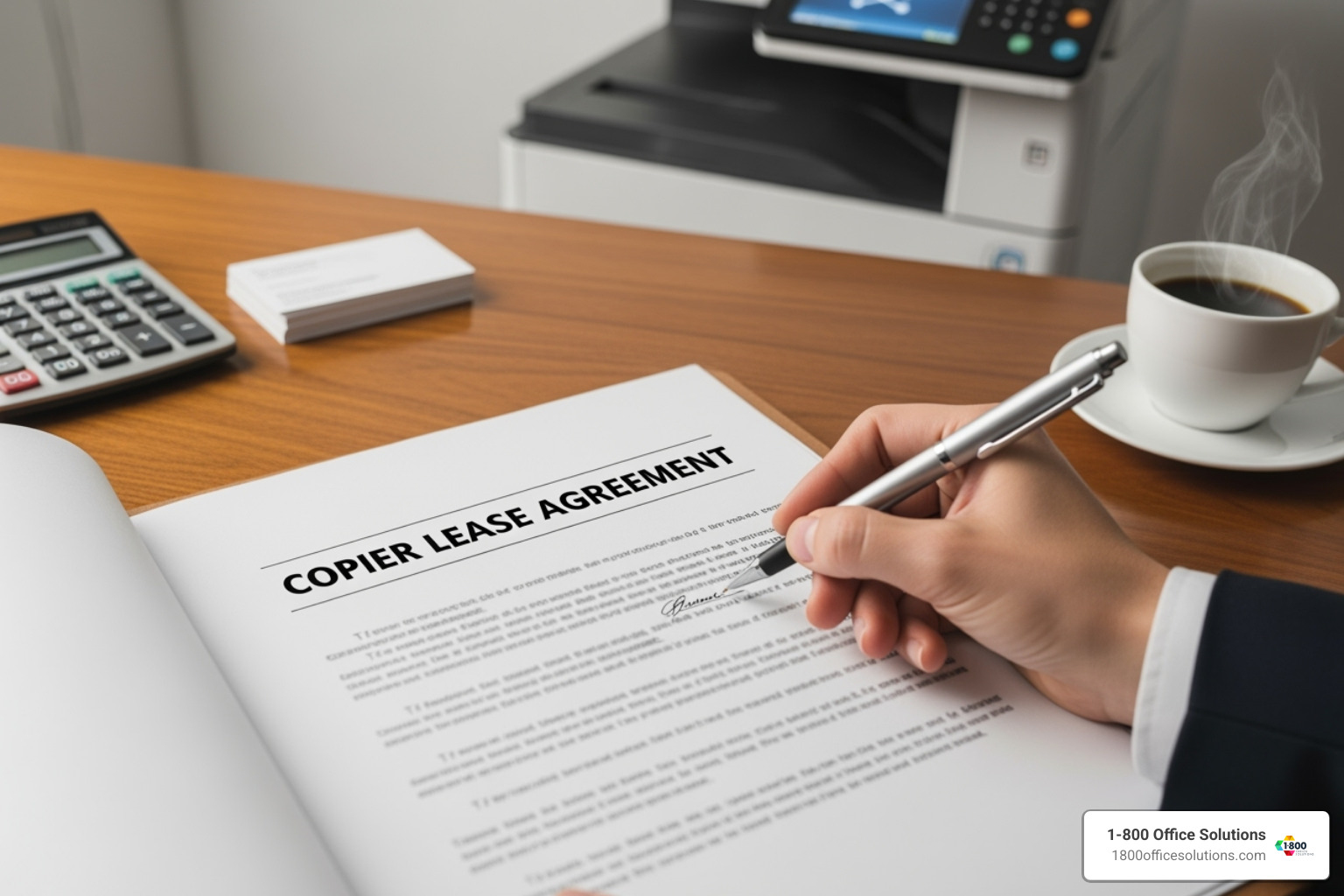 magnifying glass over a section of a lease document labeled "Key Terms" - copier lease agreement magnifying glass over a section of a lease document labeled "Key Terms" - copier lease agreement