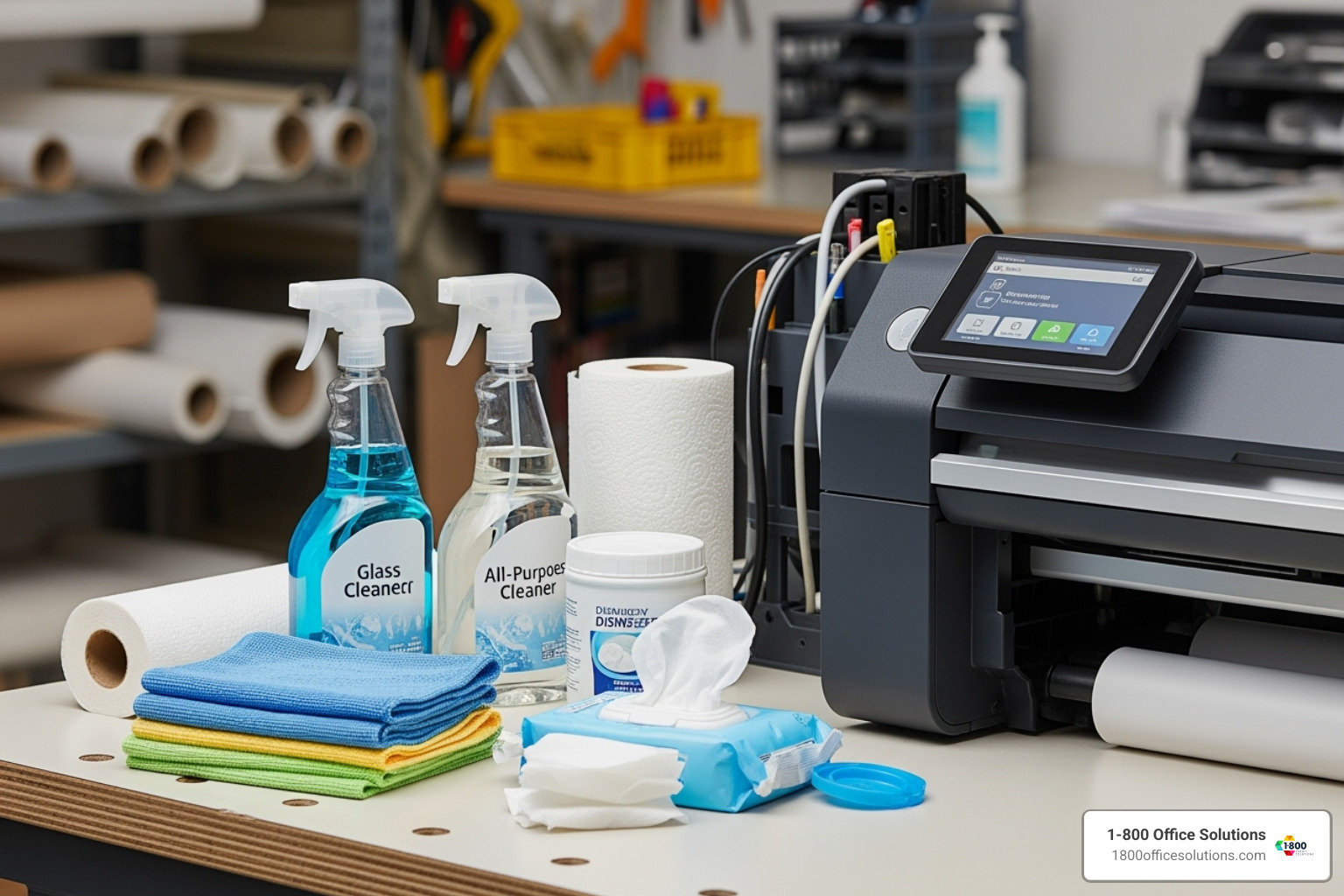 cleaning supplies next to printer - large format printer repair near me cleaning supplies next to printer - large format printer repair near me