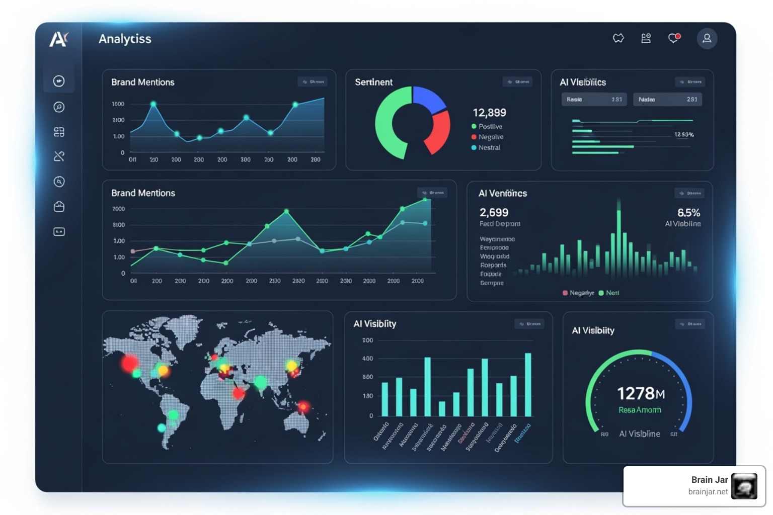 GEO analytics dashboard showing brand mentions and sentiment - generative engine optimization geo news 2025