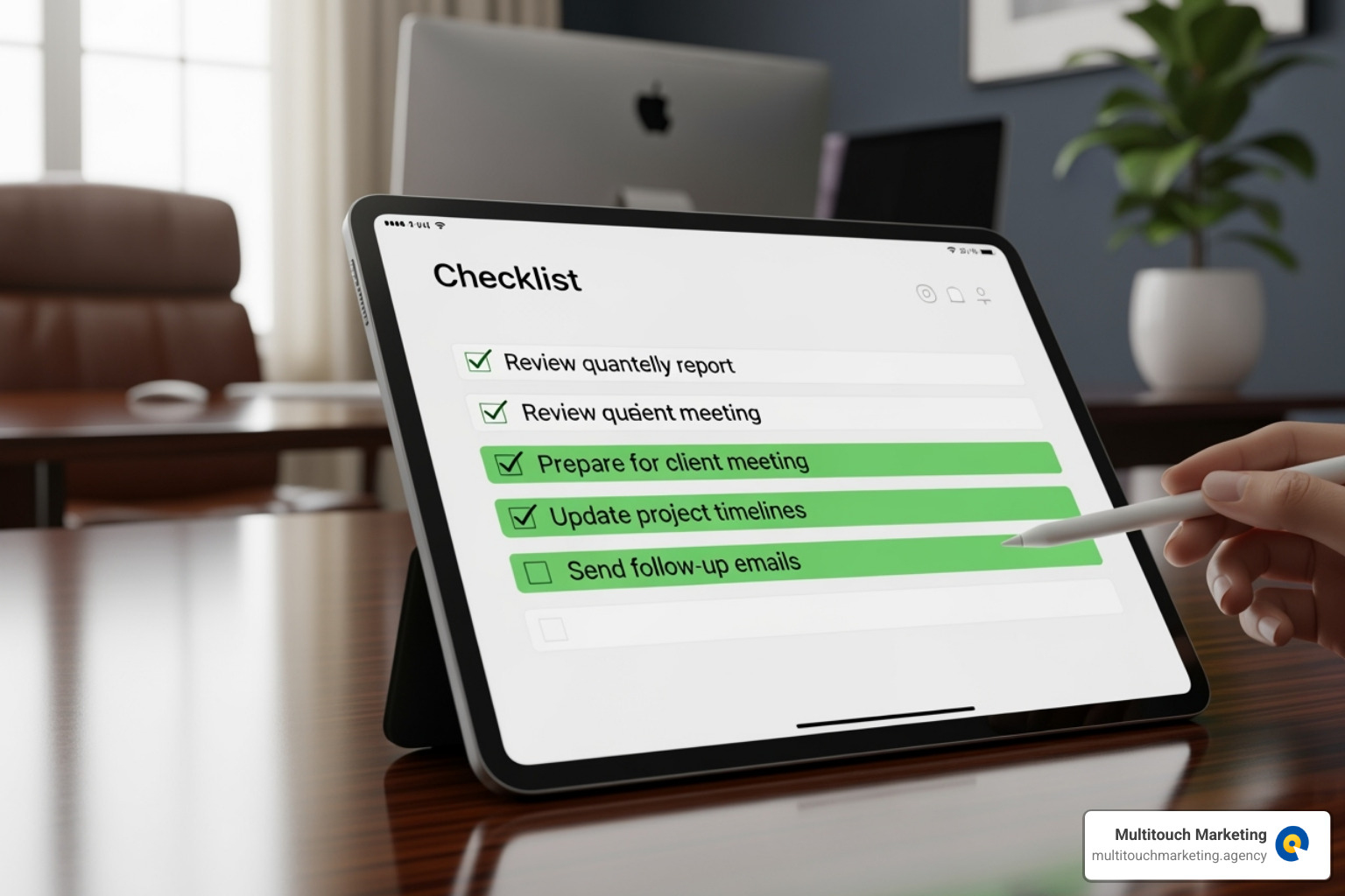 A checklist on a digital screen, highlighting points for evaluating SMM services - SMM Shops