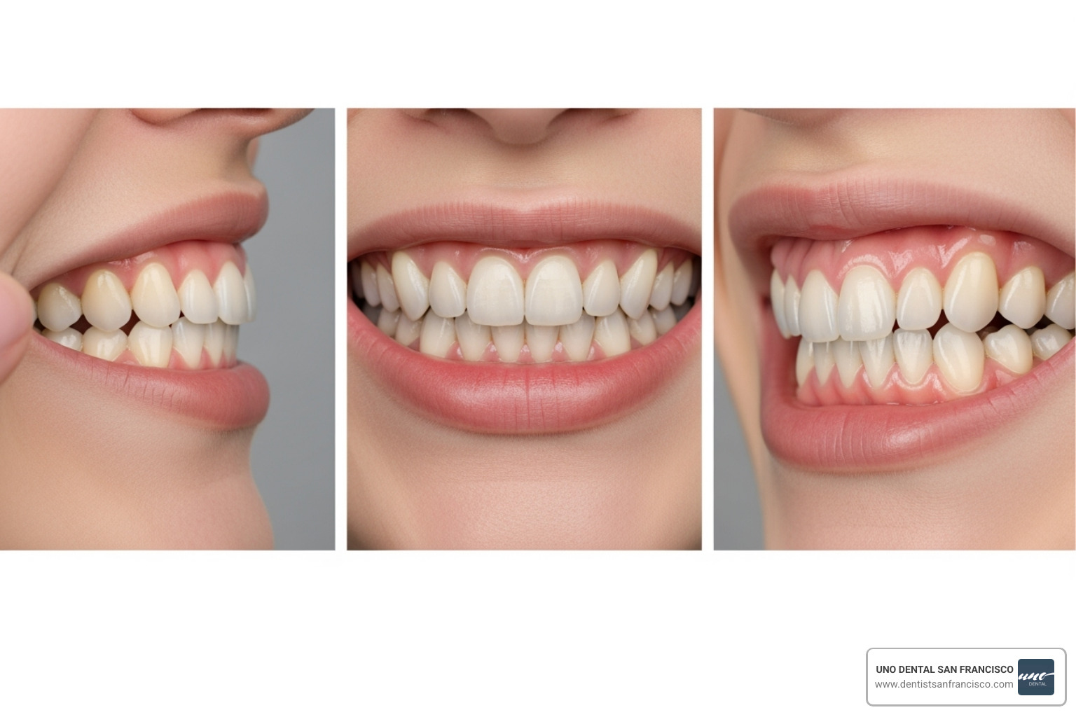 Image illustrating the correct angles for taking smile photos, including front, side, and biting views - Virtual Smile Consultation Image illustrating the correct angles for taking smile photos, including front, side, and biting views - Virtual Smile Consultation