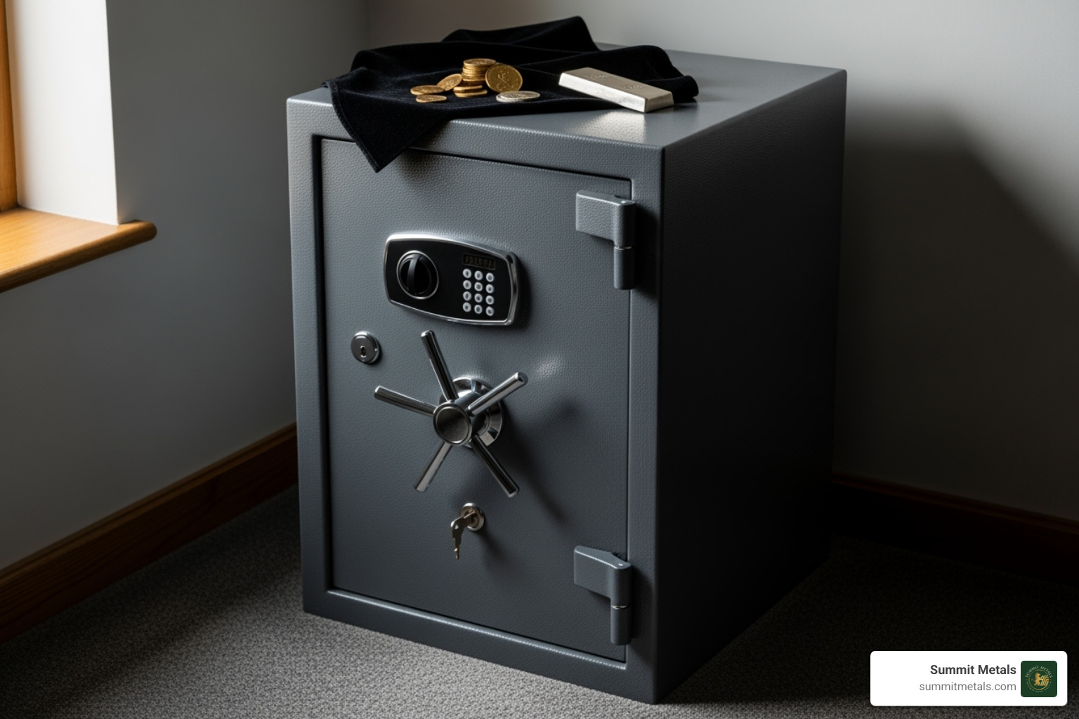 a high-quality home safe designed for precious metals - buying silver online