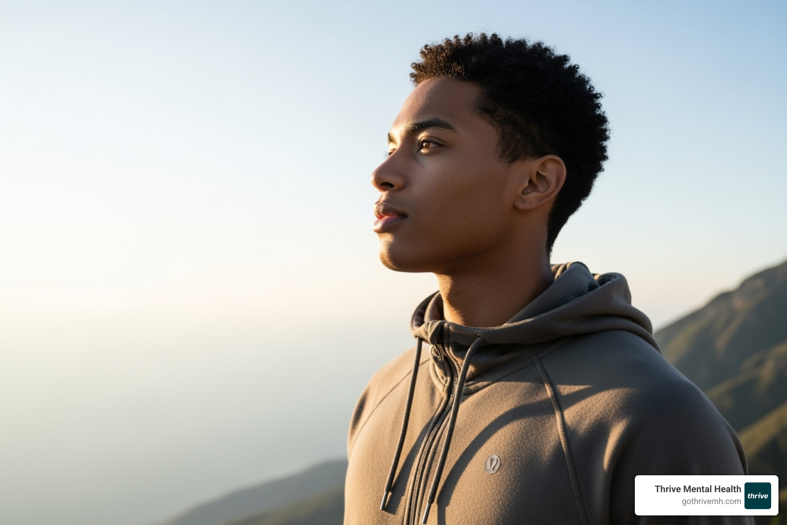 Young adult confidently facing a new challenge. Alt: resilience training for teens, long-term benefits - resilience training for teens