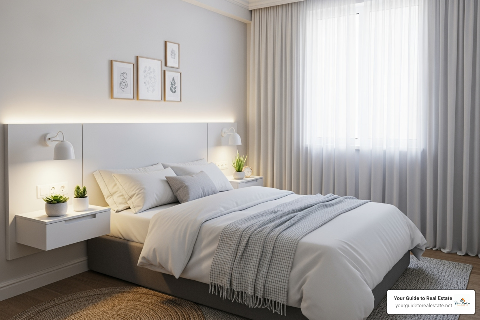 small bedroom with space saving techniques - bedroom floor plan