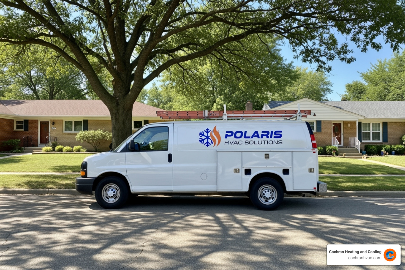 service van in a Jeannette neighborhood - reliable ac repair jeannette pa