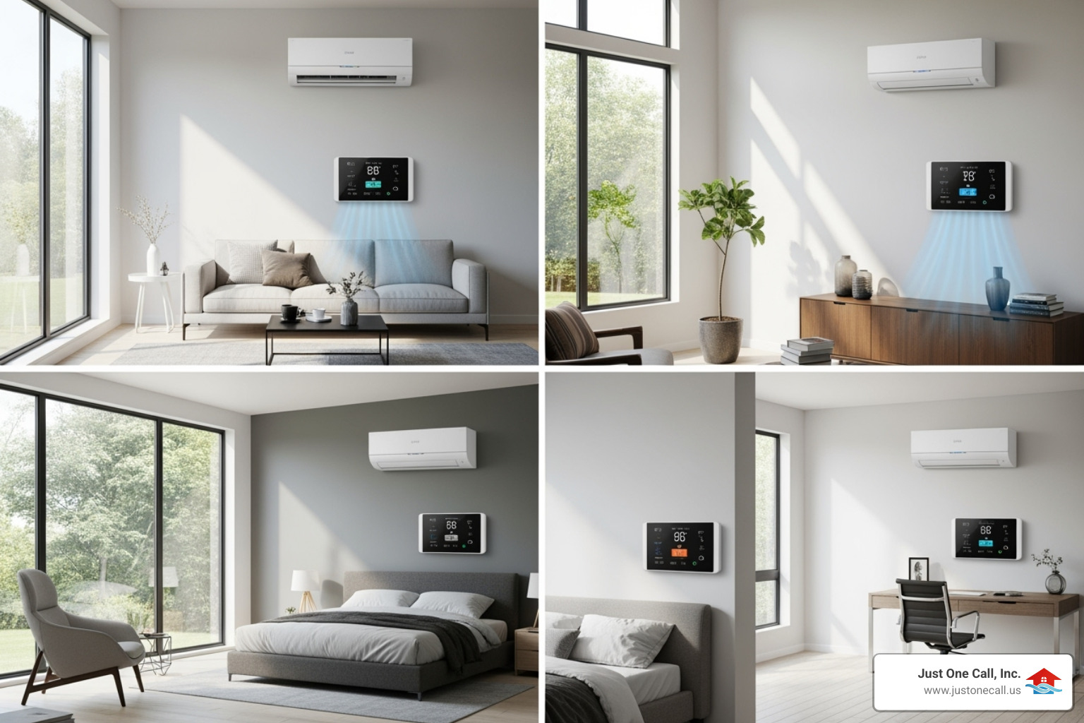 a multi-zone system with multiple indoor units - mini split repair los angeles