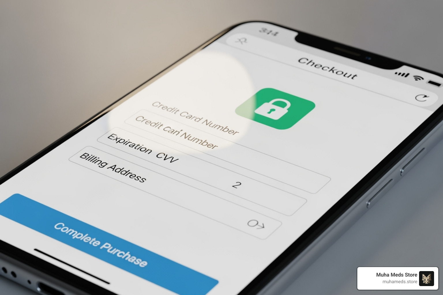 Secure online checkout page on a smartphone - Buy Packwood Pre-Roll – Mac And Mintz online