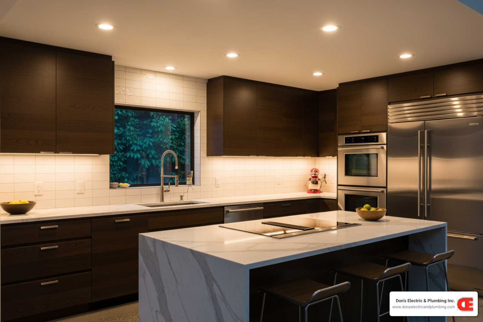 modern kitchen with under-cabinet and recessed lighting - lighting installation cobleskill ny modern kitchen with under-cabinet and recessed lighting - lighting installation cobleskill ny