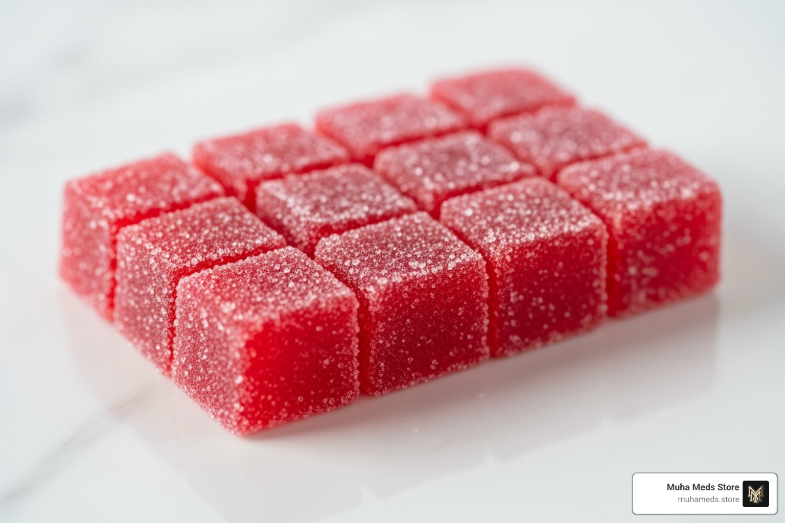 a single gummy divided into smaller pieces - Buy Frooties Sour Cherry – 600mg THC Online