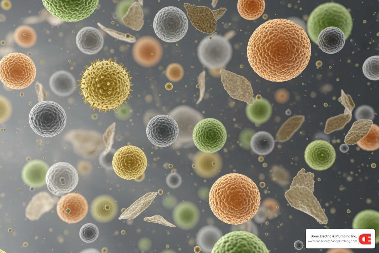 Microscopic pollutants like pollen, mold spores, and pet dander - affordable air purification broadalbin