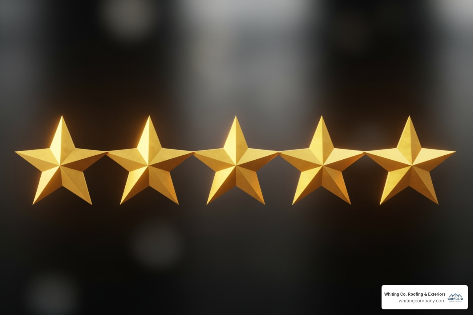 5-star review badge - roofing companies Columbia MD