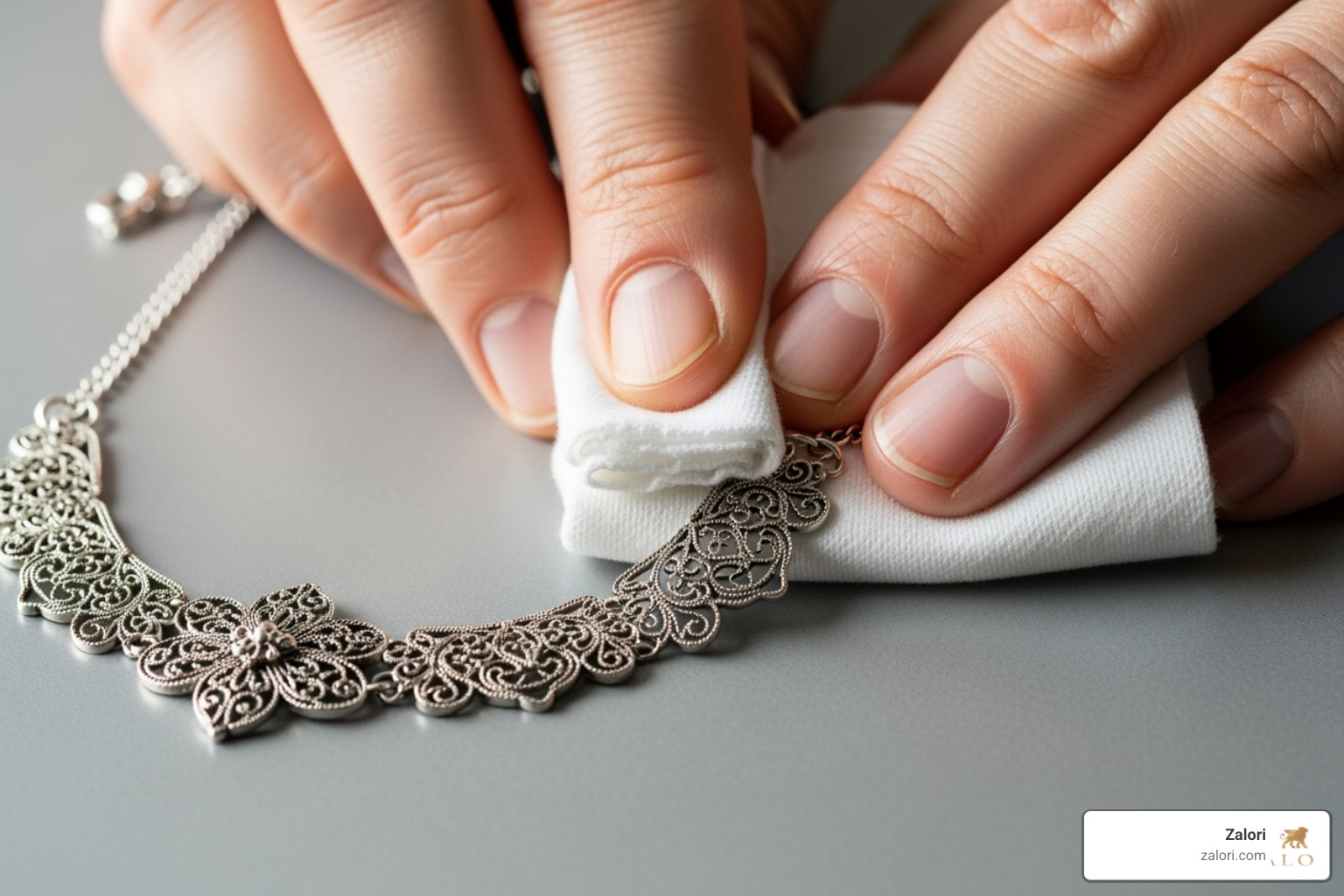 jewelry being cleaned with a soft cloth - best jewelry for sensitive skin jewelry being cleaned with a soft cloth - best jewelry for sensitive skin