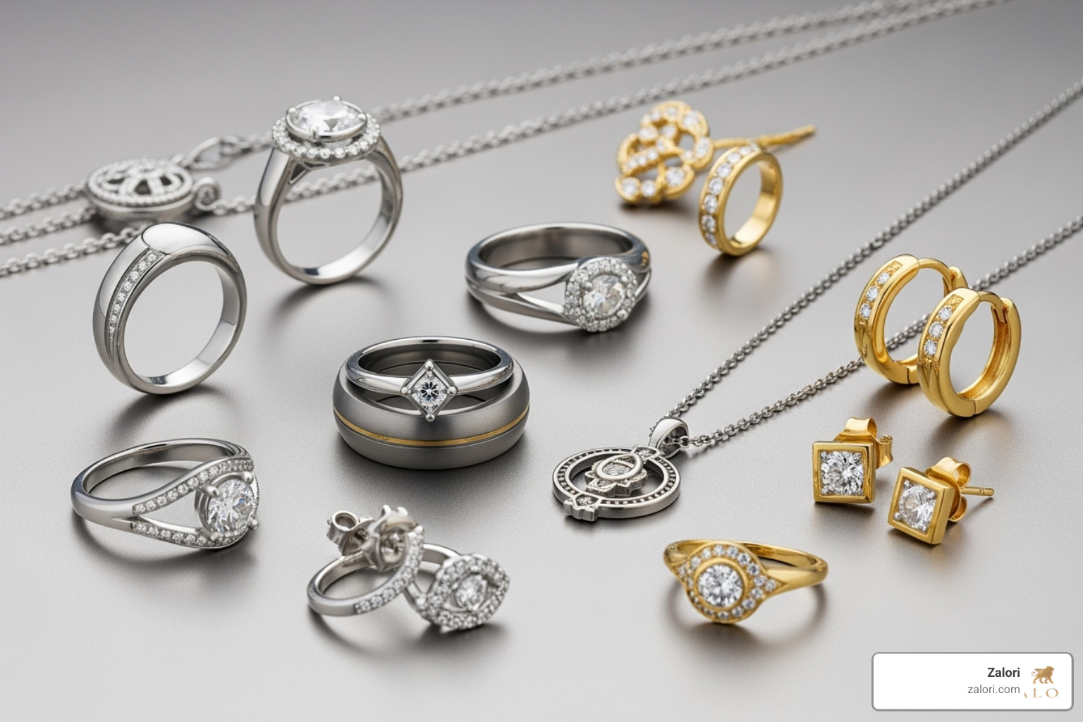 collection of jewelry made from various hypoallergenic metals like platinum, titanium, and gold - best jewelry for sensitive skin collection of jewelry made from various hypoallergenic metals like platinum, titanium, and gold - best jewelry for sensitive skin