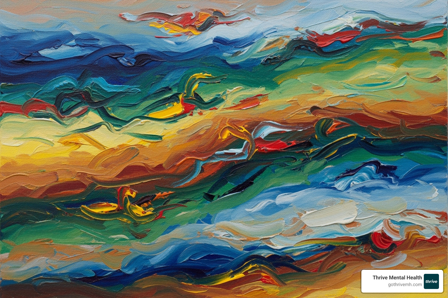 abstract art with vibrant colors and expressive brushstrokes - exploring mental health through art abstract art with vibrant colors and expressive brushstrokes - exploring mental health through art