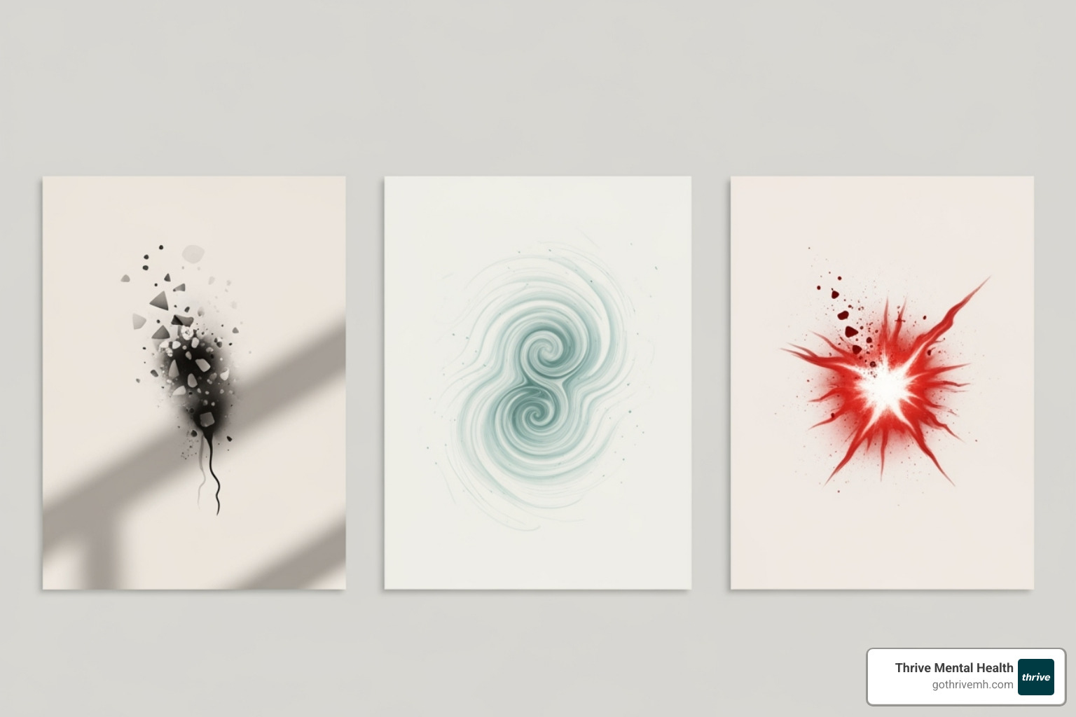 Comparison table showing the core drivers, key symptoms, and avoidance patterns across PTSD, GAD, and Panic Disorder - is ptsd an anxiety disorder