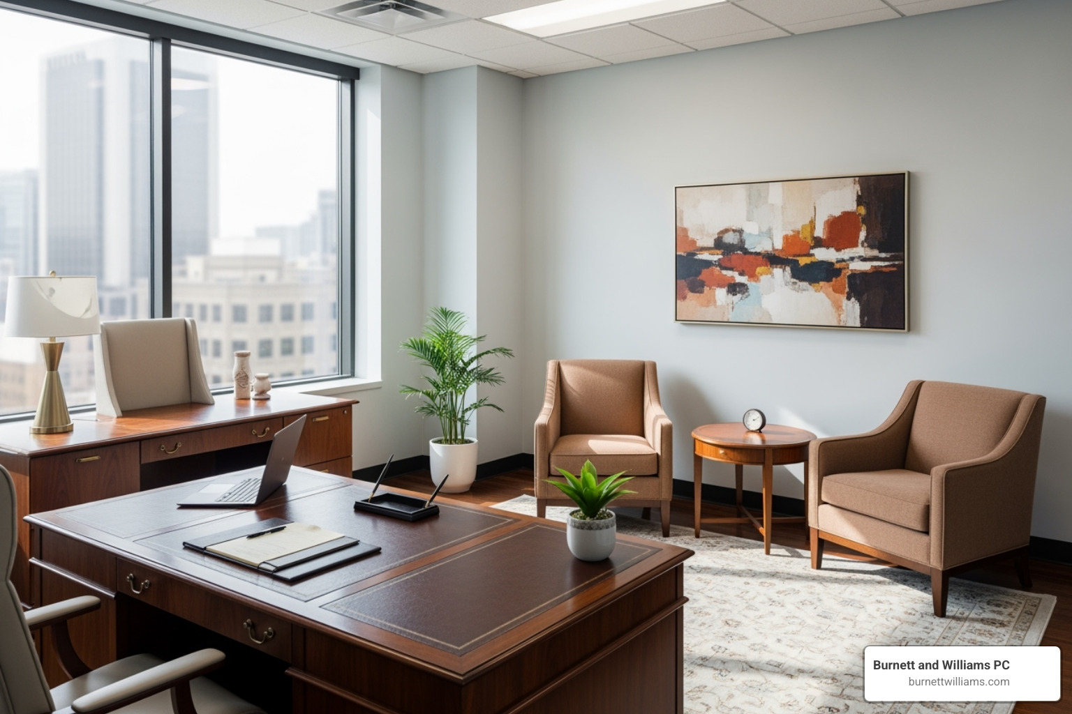 Professional and empathetic lawyer meeting with a client - Car accident lawyer Chesterfield Professional and empathetic lawyer meeting with a client - Car accident lawyer Chesterfield