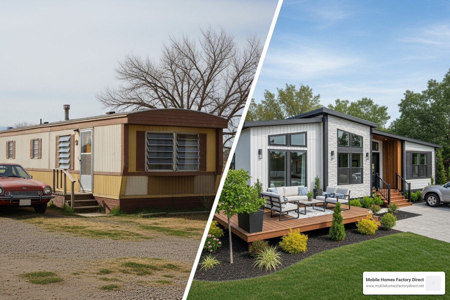 vintage mobile home vs contemporary manufactured home - manufactured housing vintage mobile home vs contemporary manufactured home - manufactured housing