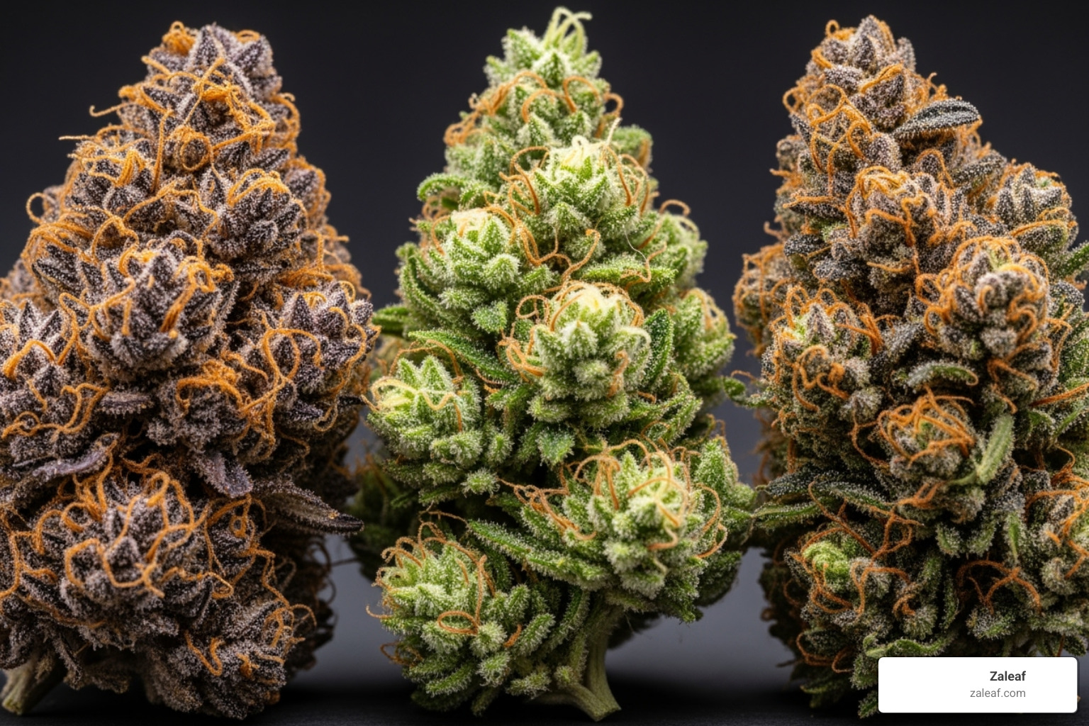 Cannabis flower buds of different strains - buy cannabis flower online worldwide