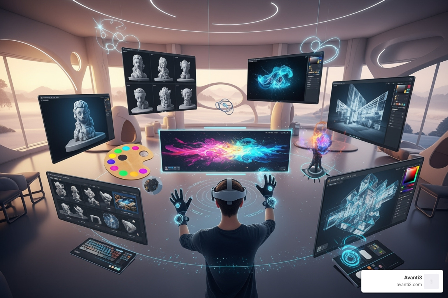 virtual artist studio - virtual reality art exhibitions