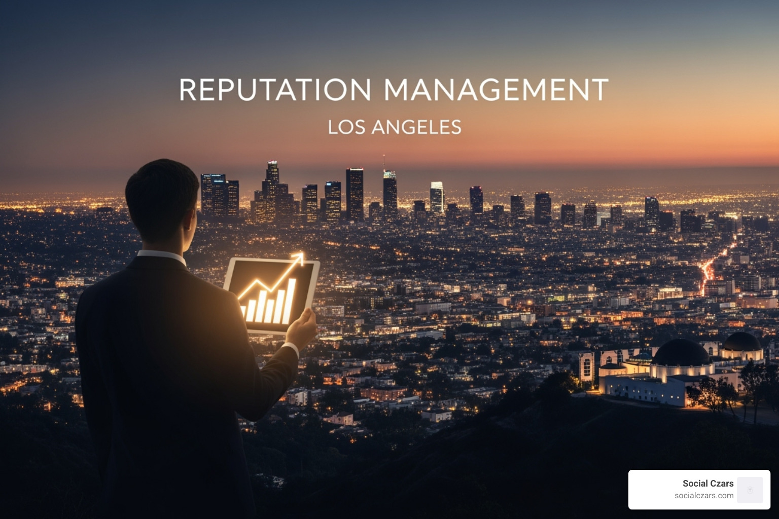 A person confidently looking at a laptop displaying positive brand mentions and news articles about their company. - reputation management los angeles A person confidently looking at a laptop displaying positive brand mentions and news articles about their company. - reputation management los angeles