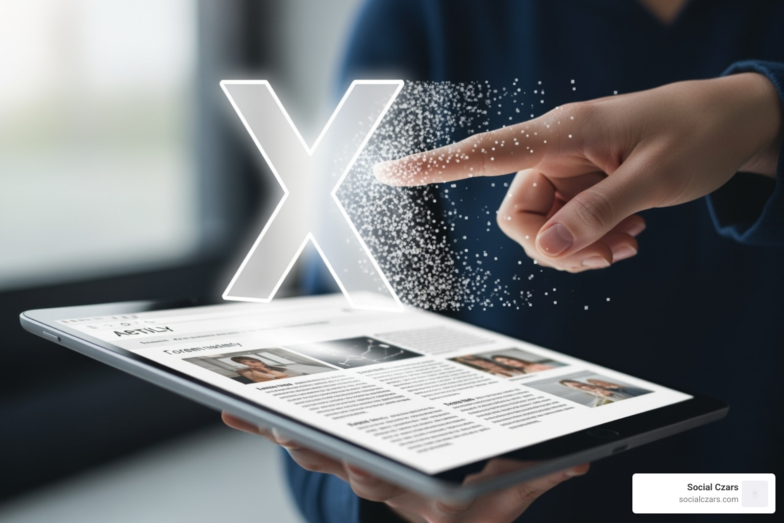 A person curating their positive online presence by posting relevant content on various platforms - Internet content removal