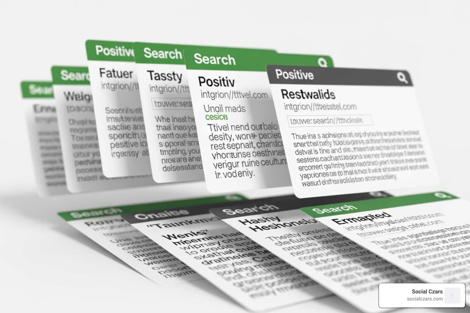 illustrating how positive content can push negative results down on a search engine page - miami online reputation management service