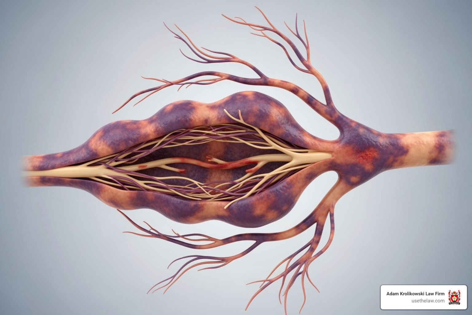 of a bruised but intact nerve - Dog bite nerve damage