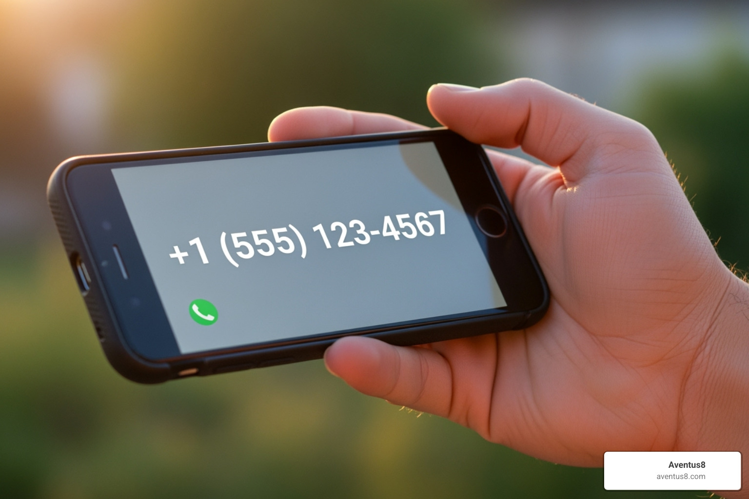 Phone showing Animal Poison Control hotline number - THC pet treats