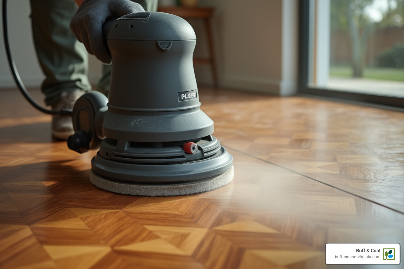 a professional using a dustless sander on a parquet floor - parquet flooring restoration near me a professional using a dustless sander on a parquet floor - parquet flooring restoration near me