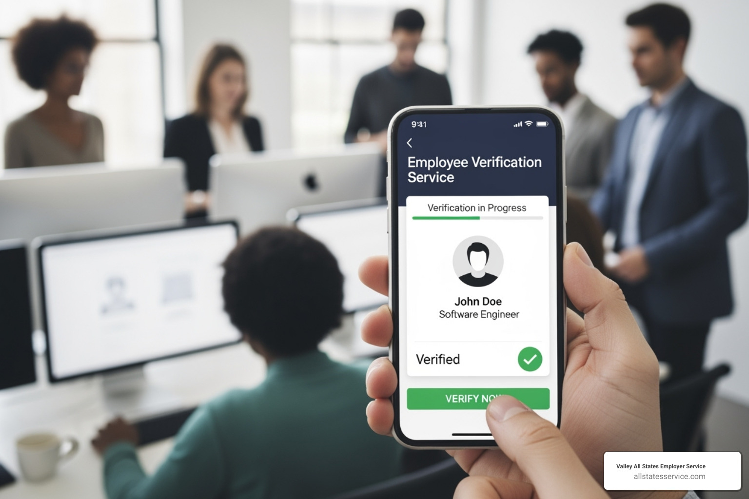 A dashboard showing different verification check statuses - employee verification service