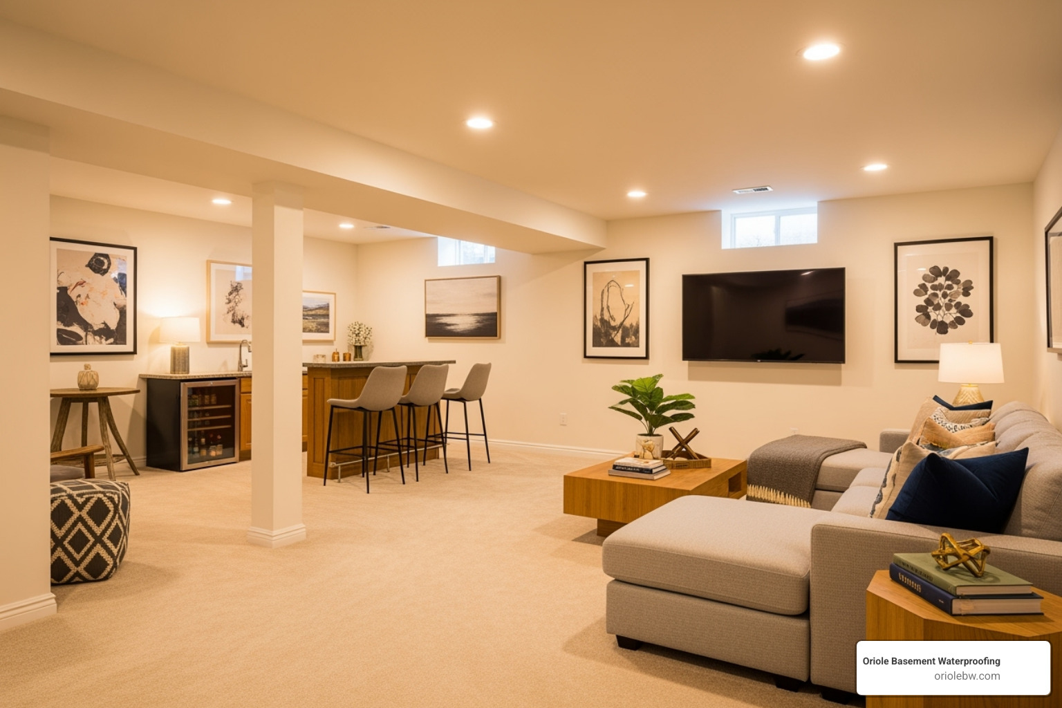 finished, dry, and usable basement space - high pressure epoxy injection