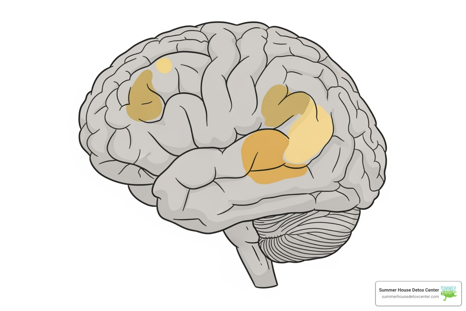 simplified brain diagram showing affected areas - alcohol detox mental health simplified brain diagram showing affected areas - alcohol detox mental health