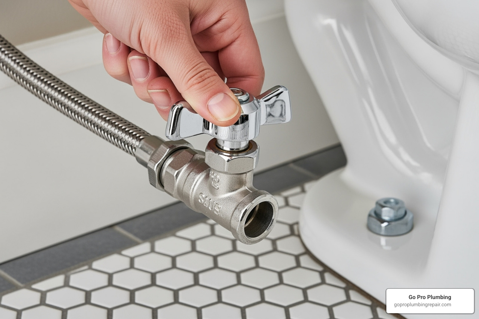 hand shutting off the toilet water supply valve - toilet flush valve replacement hand shutting off the toilet water supply valve - toilet flush valve replacement