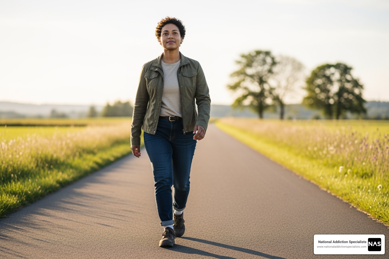 person confidently taking a step forward - Virtual Suboxone doctors