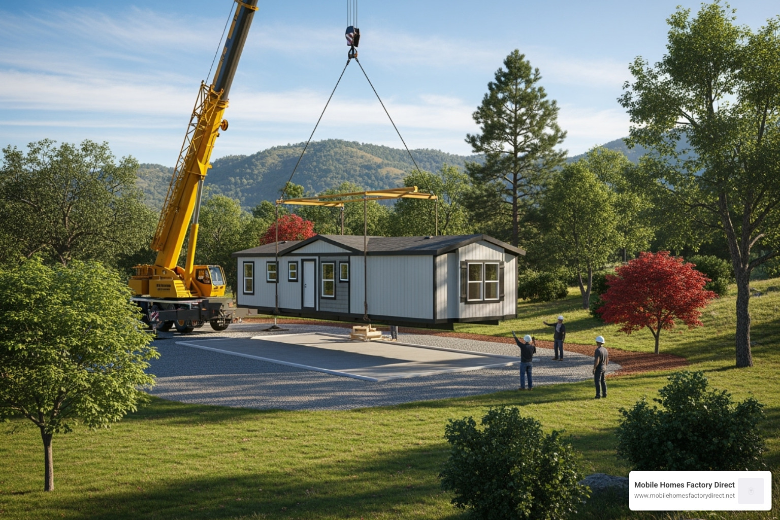 Mobile home being placed on a private lot - mobile homes Von Ormy Mobile home being placed on a private lot - mobile homes Von Ormy
