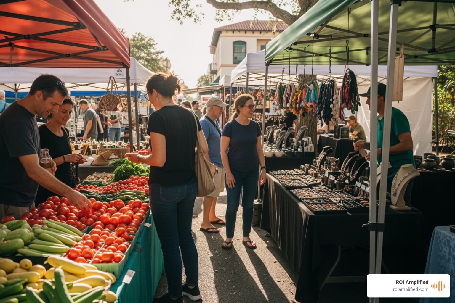 People enjoying the Saturday Morning Market in St. Petersburg - social media marketing agency st pete People enjoying the Saturday Morning Market in St. Petersburg - social media marketing agency st pete