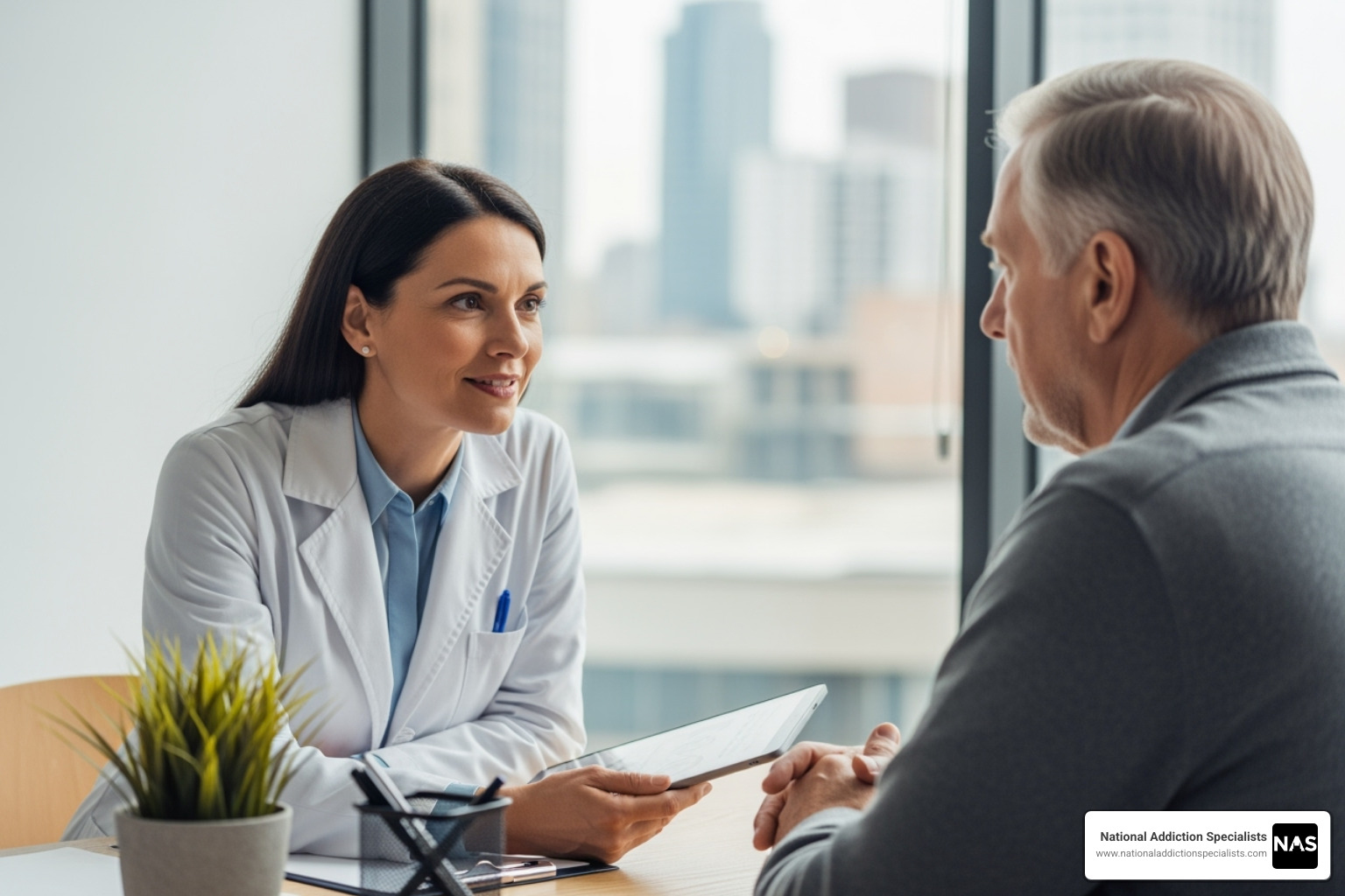 of a doctor and patient in a compassionate consultation - Suboxone doctors Tennessee of a doctor and patient in a compassionate consultation - Suboxone doctors Tennessee