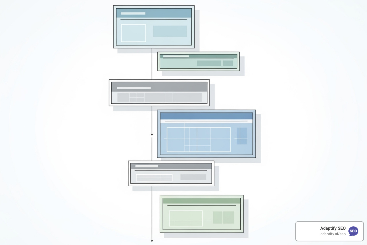 diagram showing the key sections of an SEO proposal - seo proposal template word