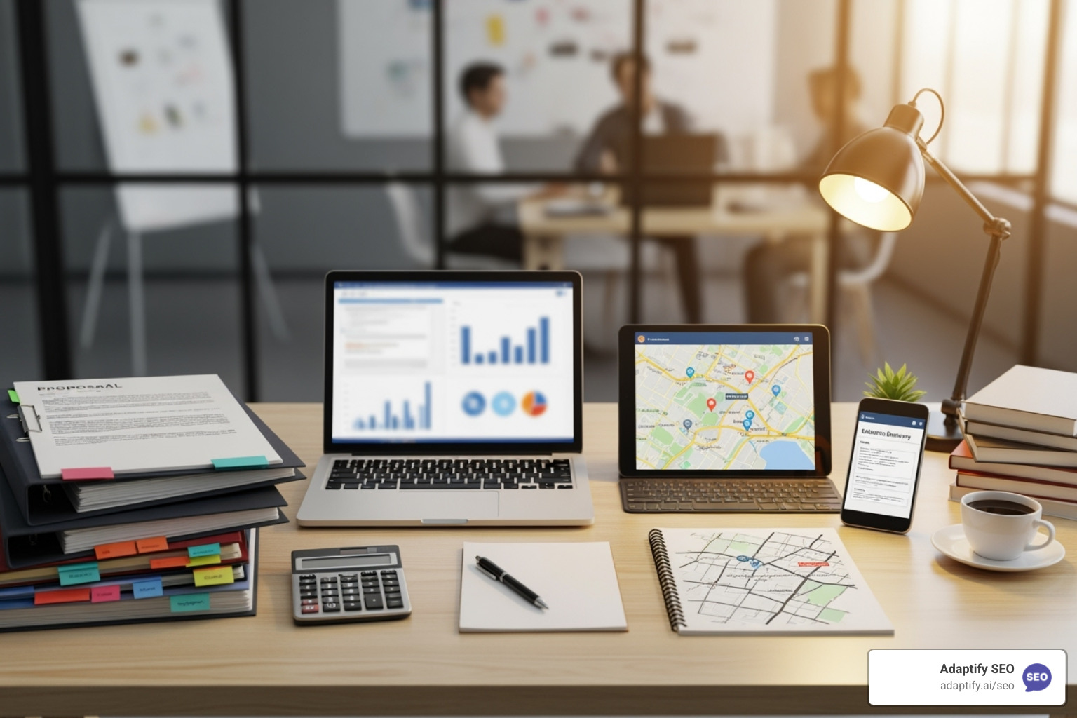 proposal being customized with a client's logo and brand colors - local seo proposal templates