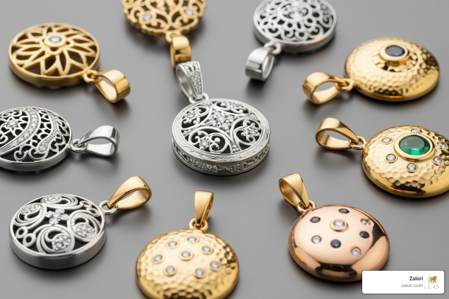 Luster of sterling silver and gold pendants - tree of life birthstone pendant Luster of sterling silver and gold pendants - tree of life birthstone pendant