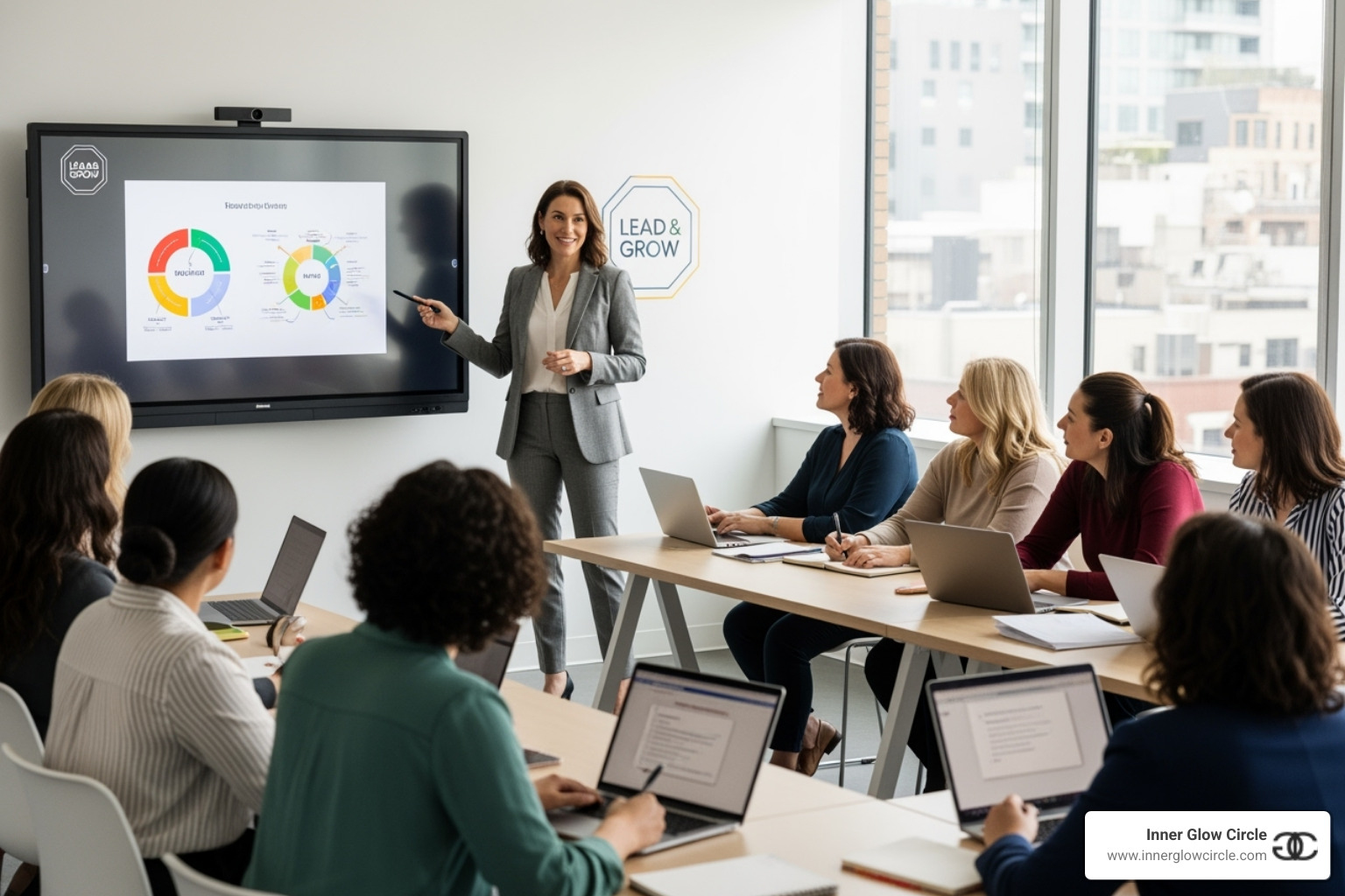 woman coach leading workshop - woman coaching