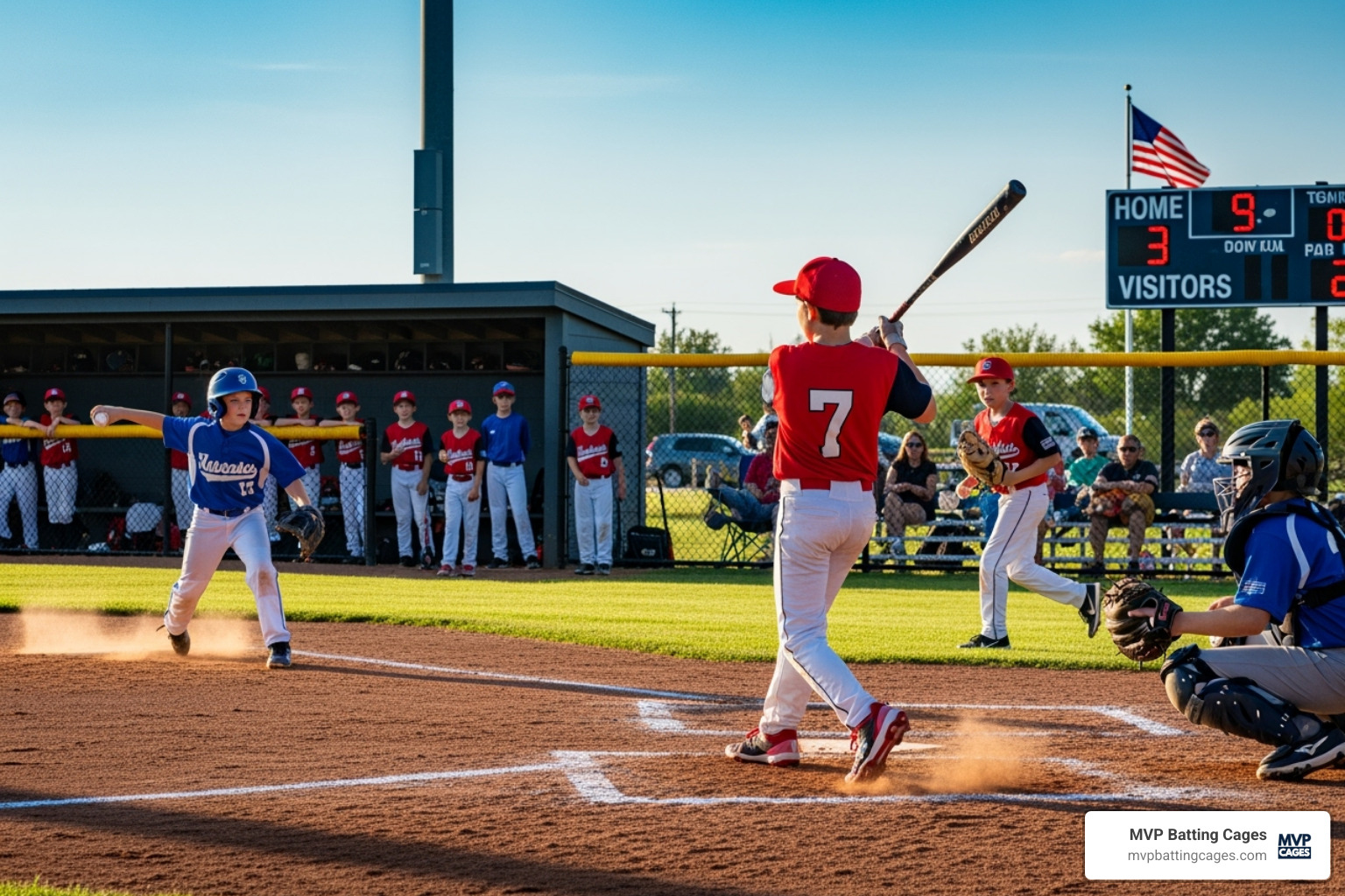 A competitive travel team during a tournament game - Chandler baseball teams