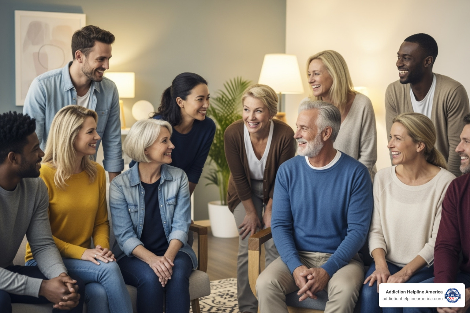 A diverse group of people of varying ages, ethnicities, and genders, smiling and looking engaged, representing the broad applicability of therapy - cognitive behavioral therapy A diverse group of people of varying ages, ethnicities, and genders, smiling and looking engaged, representing the broad applicability of therapy - cognitive behavioral therapy