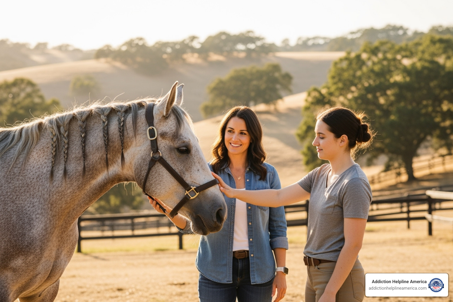An equine therapy session on a ranch - Luxury drug rehab Malibu An equine therapy session on a ranch - Luxury drug rehab Malibu